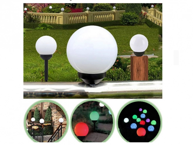 Zonne-tuin RGB bolvormige lampen