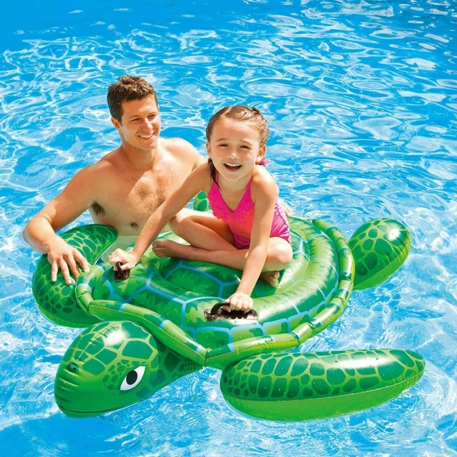 Opblaasbare matras Schildpad INTEX voor kinderen met handgrepen 150 cm