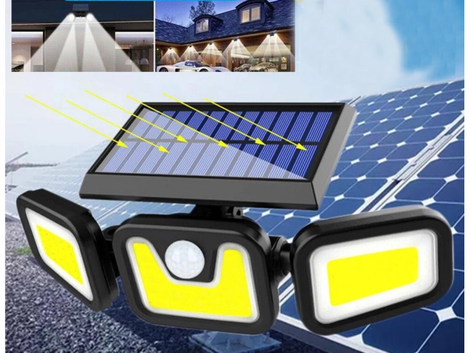 Zonne straatlamp met bewegingssensor en afstandsbediening