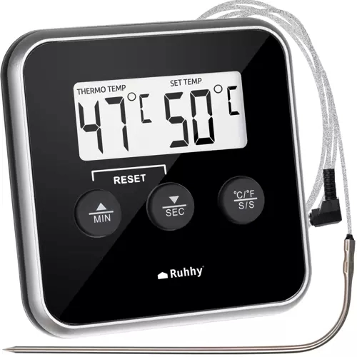 Alarm, timer en magnetische bevestiging