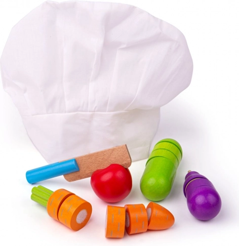 Koksmuts voor de rol van kleine chef-kok