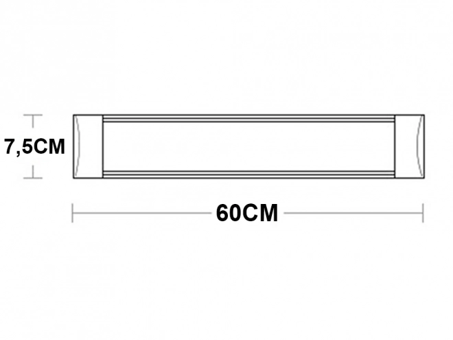 LED-oppervlaktelicht 60 cm 18W
