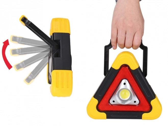 Waarschuwingsdriehoek met LED zaklamp en powerbank