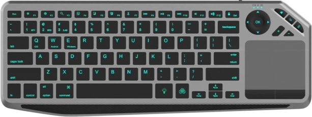 Draadloos toetsenbord met touchpad en LED-achtergrondverlichting
