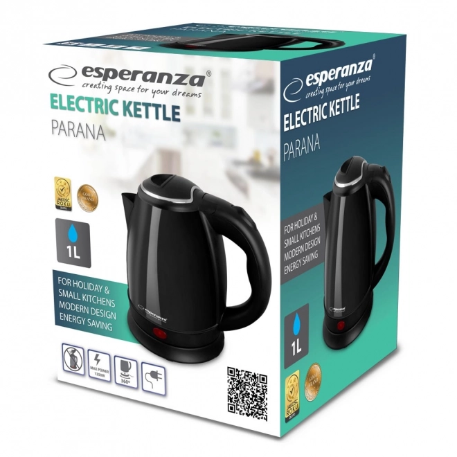 Waterkoker Parana 1,0 l zwart