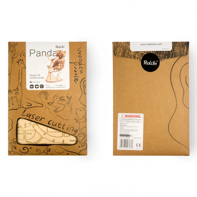 RoboTime houten 3D puzzel Panda