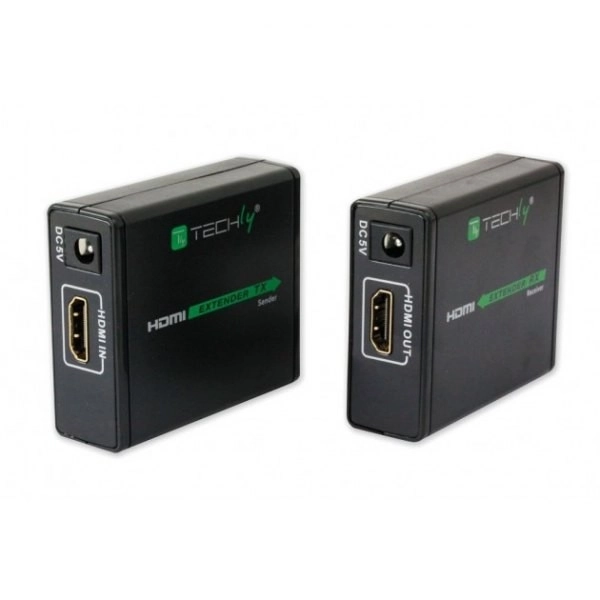 HDMI Extender voor overdracht via Cat.6/6a/7 kabel, tot 60m, FullHD 3D, zwart