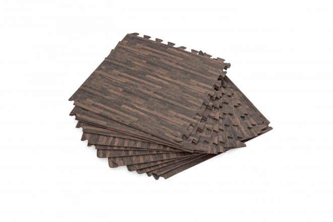 Schuim onderlegger voor tuinzwembad 50 x 50 cm Bestway houtimitatie - 12 stuks