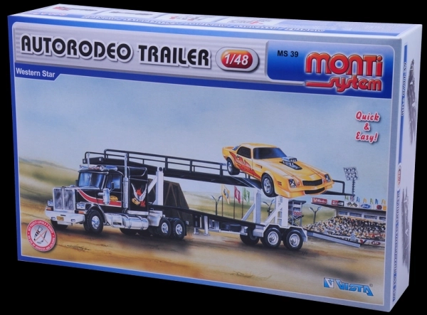 Bouwpakket Monti System Autorodeo Trailer Western Star