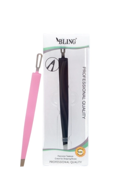 BLING Professionele wenkbrauw pincet - zwart, BL-35