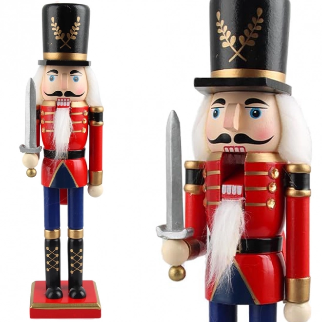 Houten notenkraker soldaat kerstdecoratie