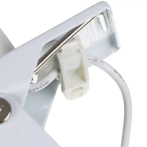 Witte bureaulamp met clip Izoxis