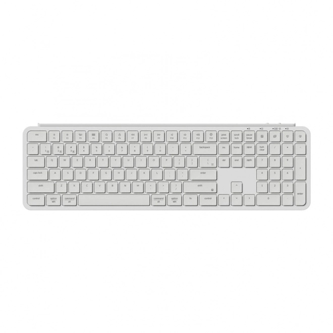 Ultra dunne draadloze toetsenbord Keychron B6 Pro 2.4G wit