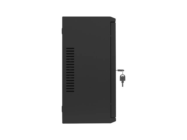 Wandgemonteerde rek kledingkast 19 inch 4U+3U 540x200 laagprofiel zwart
