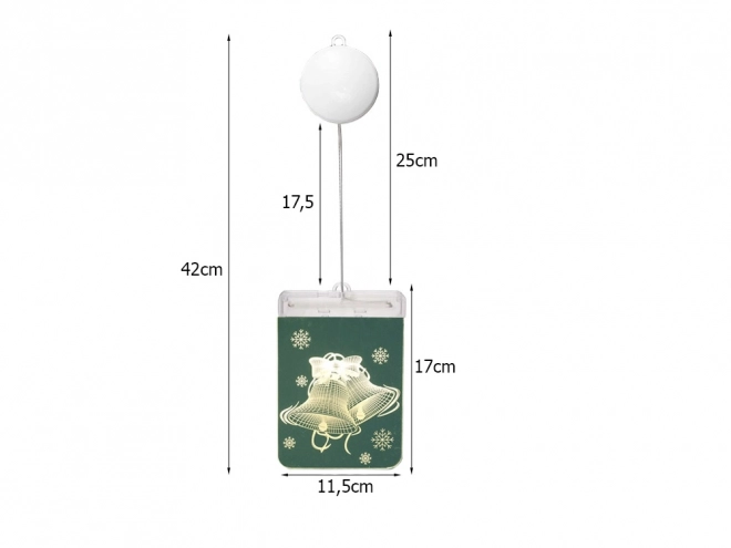 Kerst LED raam decoratie