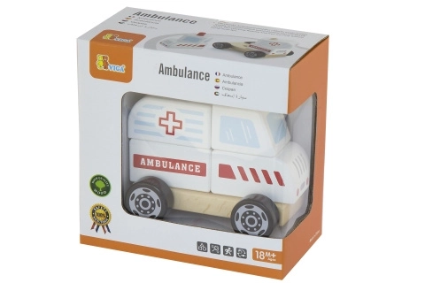 Houten puzzel - ambulance