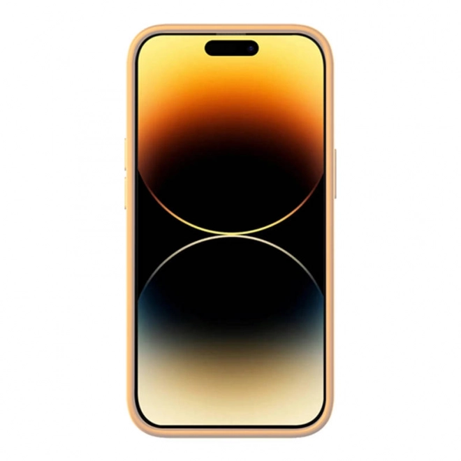 Baseus Vloeibare Silica Gel hoesje voor iPhone 14 geel met gehard glas en reinigingsset – 14 Pro Max