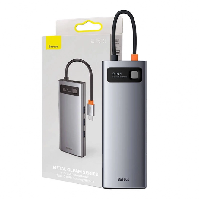 Baseus Metal Gleam Series 9-in-1 Multifunctionele Hub