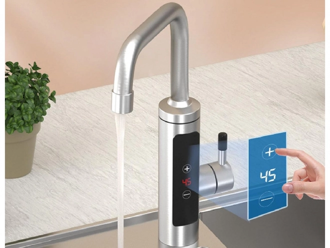 Elektrische doorstromer waterverwarmer met LCD-scherm