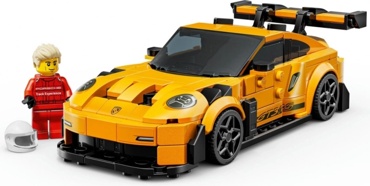 Bestuurdersminifiguur klaar voor de race