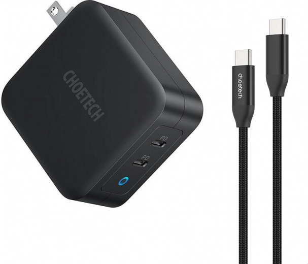 Twee USB‑C‑poorten voor gelijktijdig laden