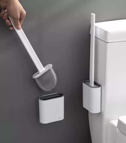 Siliconen toiletborstel voor badkamer
