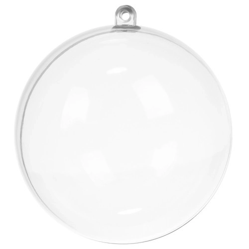 Transparante versieringen 10cm - set van 5 stuks Ruhhy 22276
