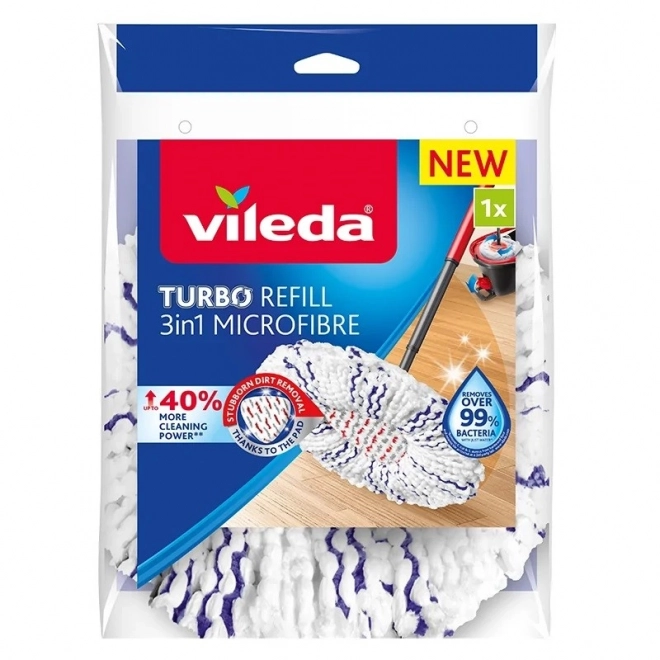 Vervangende inzetstuk voor roterende mop Turbo 3-in-1 Microfibre