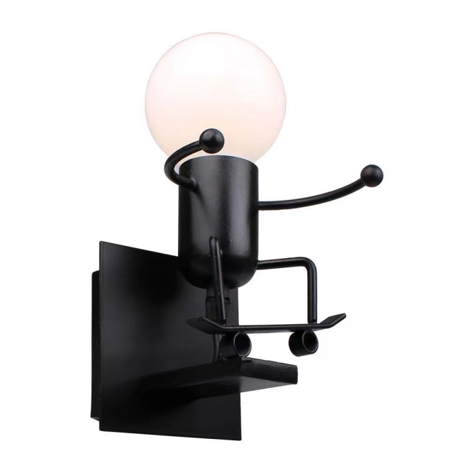 Wandlamp Loft zwart