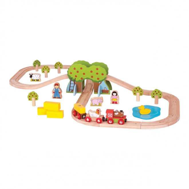 Bigjigs Rail Houten Treinset Boerderij