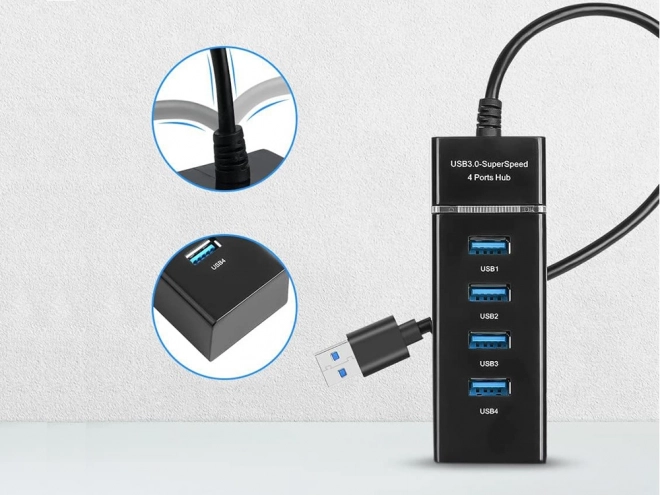 Usb hub 4 poorten