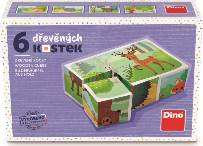 Dino Houten Blokken Bosdieren