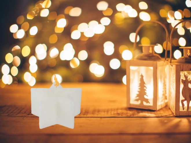 Kerstkaars in de vorm van een ster