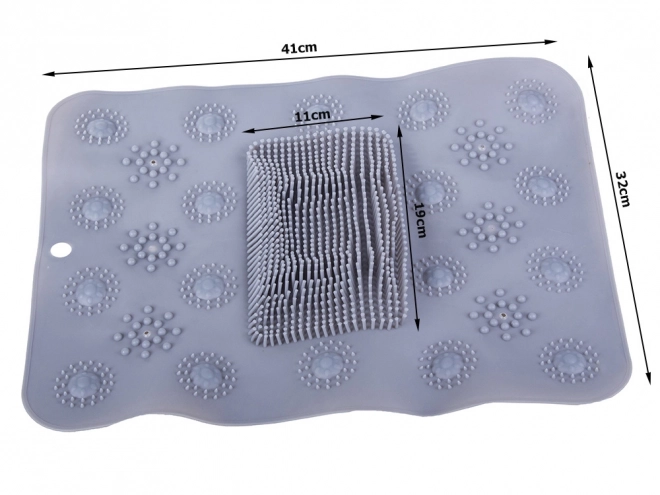 Antislip mat voor voetmassage in de douche