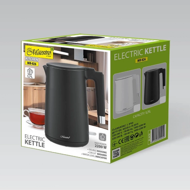 Elektrische waterkoker Maestro wit 1,7 l 1800 W