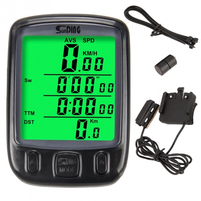 Waterdichte fietscomputer met LCD-scherm en 27 functies