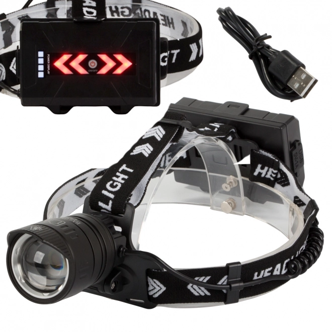 Professionele hoofdlamp met LED Cree XHP360 Powerbank Zoom van Bailong