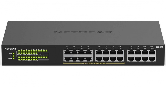 Onbeheerde gigabit-switch 24 poorten PoE+ GS324P