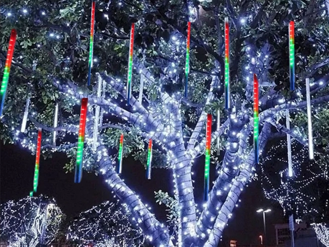 Kerst LED-verlichting vallende sneeuw 50cm IP44