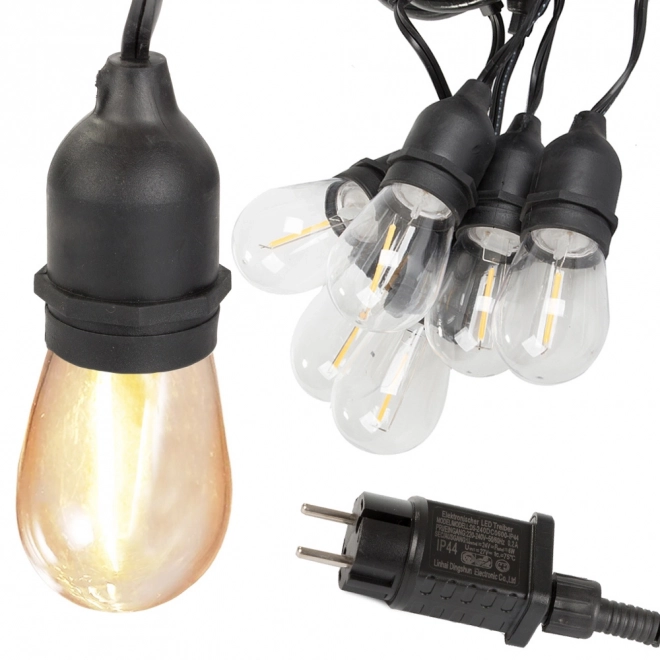 Tuinlichtslinger GARDEN GIRL, 10 LED-lampen E27, 10 m, IP44