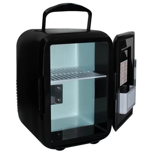 Ruhhy Draagbare Zwarte Mini - Koelkast 4L 12V/220V