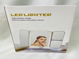 Opvouwbare make-up spiegel met LED verlichting