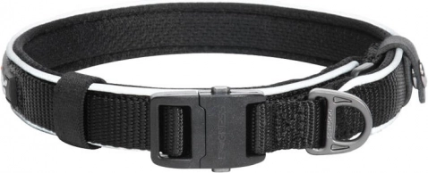 Reflecterende halsband Dogness maat XS zwart