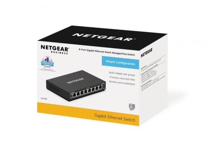 Beheerde schakelaar NETGEAR GS308E 8-Poorts Gigabit Ethernet Plus