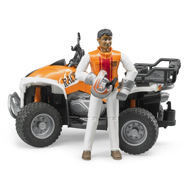 Gedetailleerd bestuurdersfiguur met beschermende uitrusting