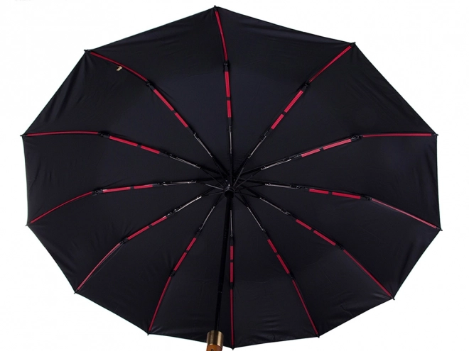 Elegante opvouwbare zwarte paraplu