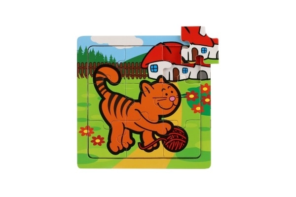 Mini puzzel Mijn eerste dieren - 9 stukjes