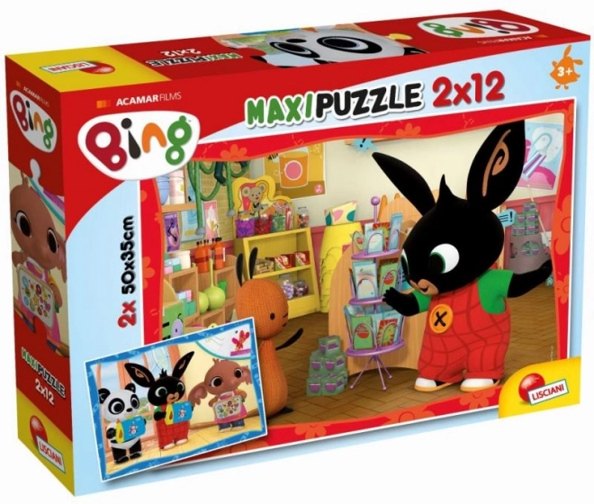 Puzzels met Bing - 2x12 stukken: Op school