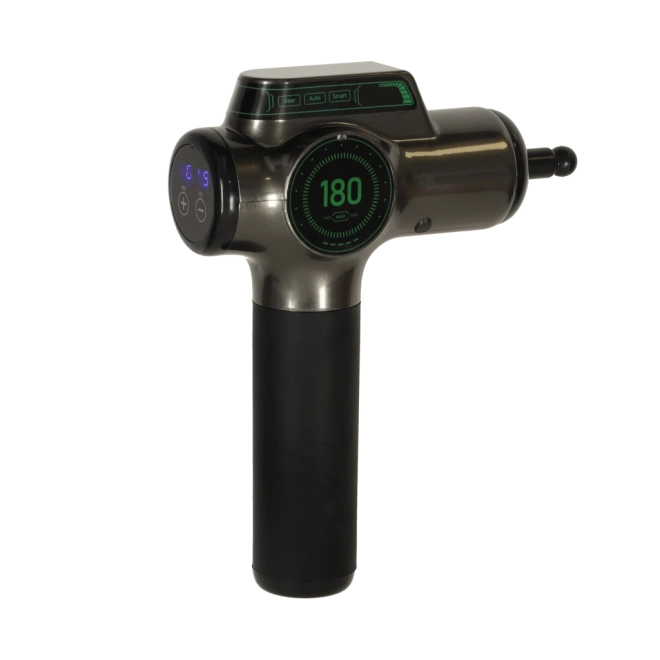 Draagbare massagepistool met LED-display 8-in-1