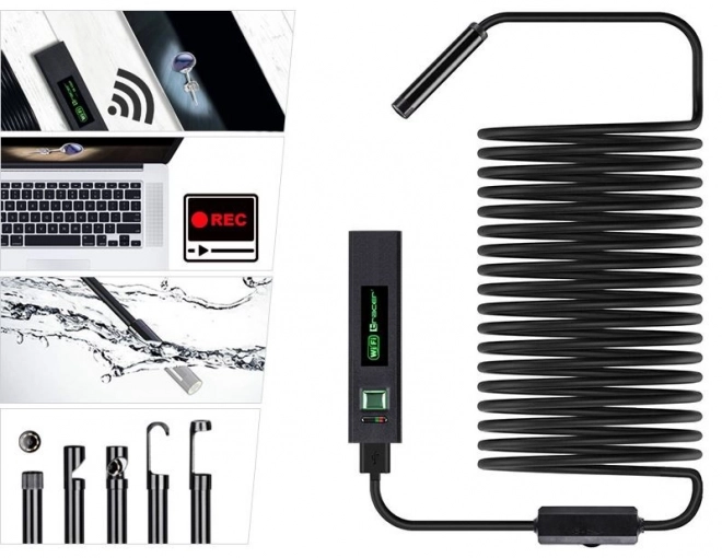 Endoscopische Camera HardWire 5M 8MM LED WIFI